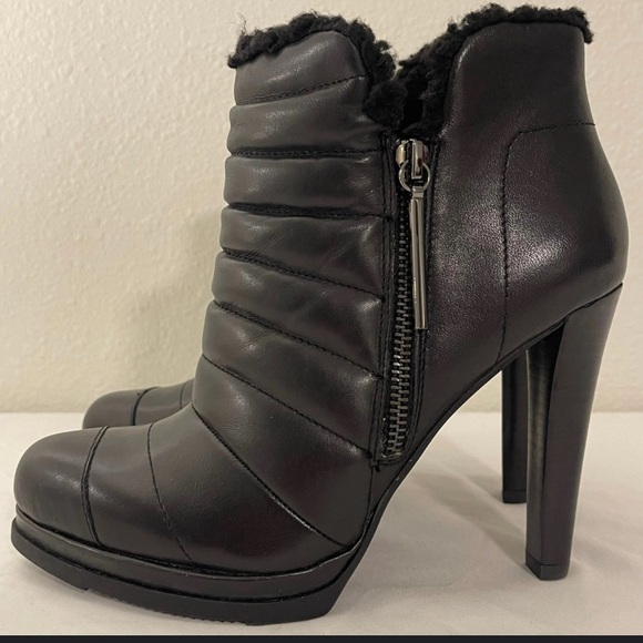 NEIMAN MARCUS Serafina Heeled Booties - Black - Size 9 - NWT! - Picture 2 of 5